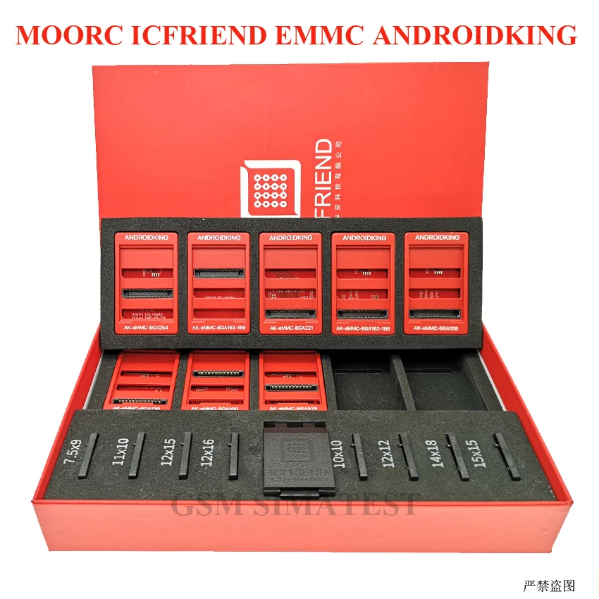 Адаптер MOORC ICFRIEND eMMC ANDROIDKING 13 в 1 для Z3X легкий Jtag Plus UFI box Medusa Riff Box | Мобильные