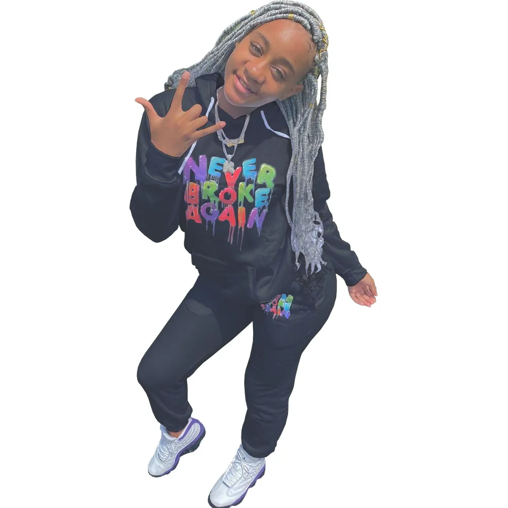 

Cnmyou Hot style wish winter print hoodie ladies' suit