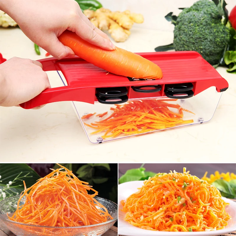 Регулируемая овощерезка 6 лезвий|Универсальный автомобильный держатель| |