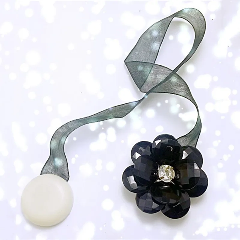 Подхват для штор в форме цветка магнит Шелковый Пряжка Аксессуары | Дом и сад