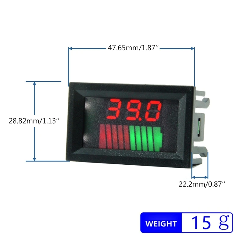 12V - 72V кислотный свинцовый аккумулятор индикатор уровня заряда Ёмкость Тесты