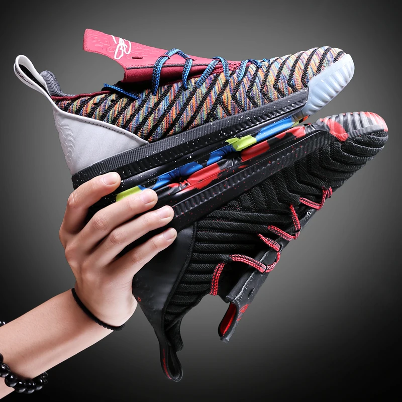 RUIFF новые баскетбольные кроссовки для мужчин и женщин высокие дышащие