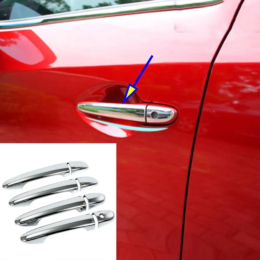 Стайлинг автомобиля крышка дверной ручки ABS отделка украшение автомобильные