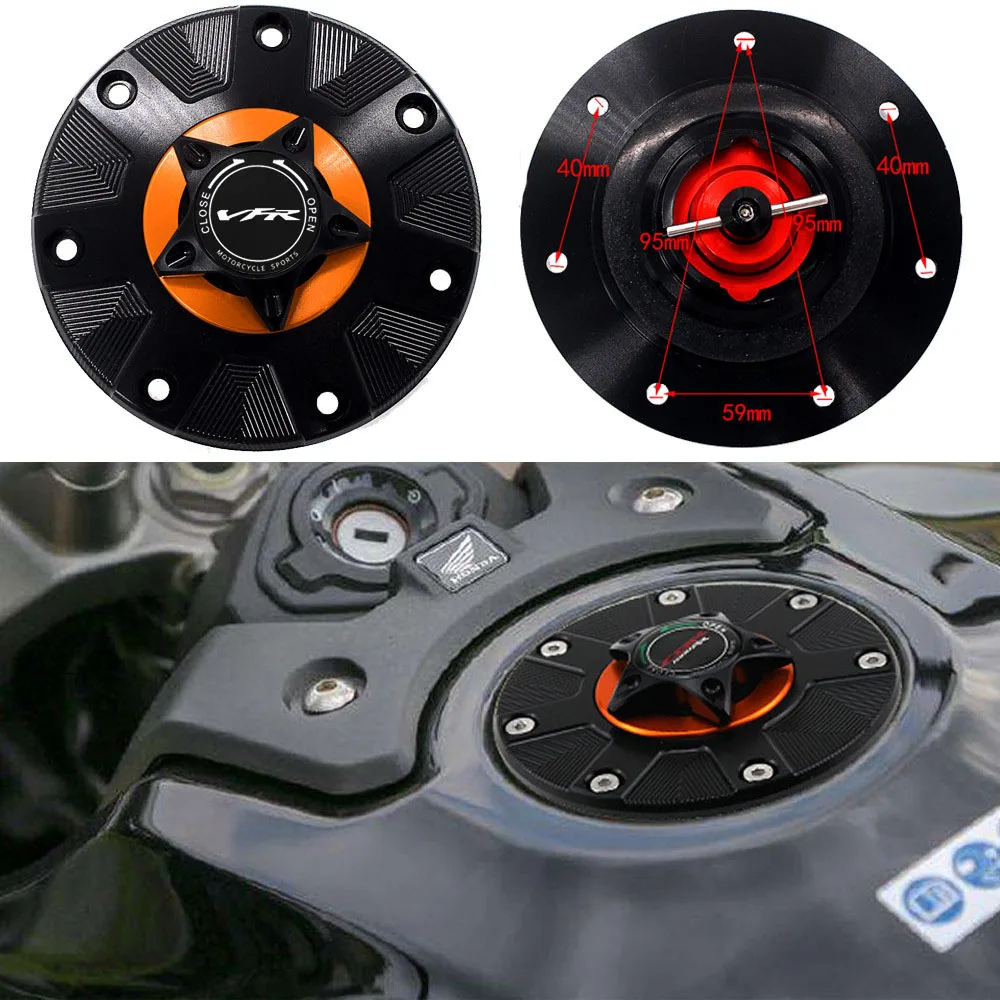 Крышка бензобака для HONDA VFR800/X VFR750 VFR1200X/F VFR 800 быстросъемная мотоцикла CNC |