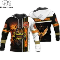brave firefighter 3d all over printed mens hoodie fashion casual hooded sweatshirt autumn streetwear unisex hoodies kj708