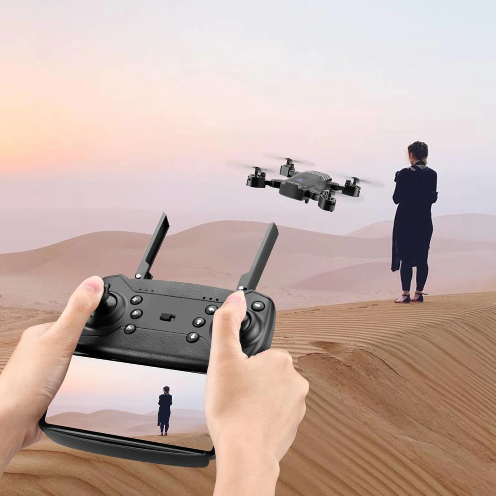 Dron teledirigido de 110 &deg;, cuadric&oacute;ptero en tiempo Real, mantenimiento de altitud, 360 H, para entrenamiento, avi&oacute;n, c&aacute;mara HD, Radio, Control remoto, 2,4G-5