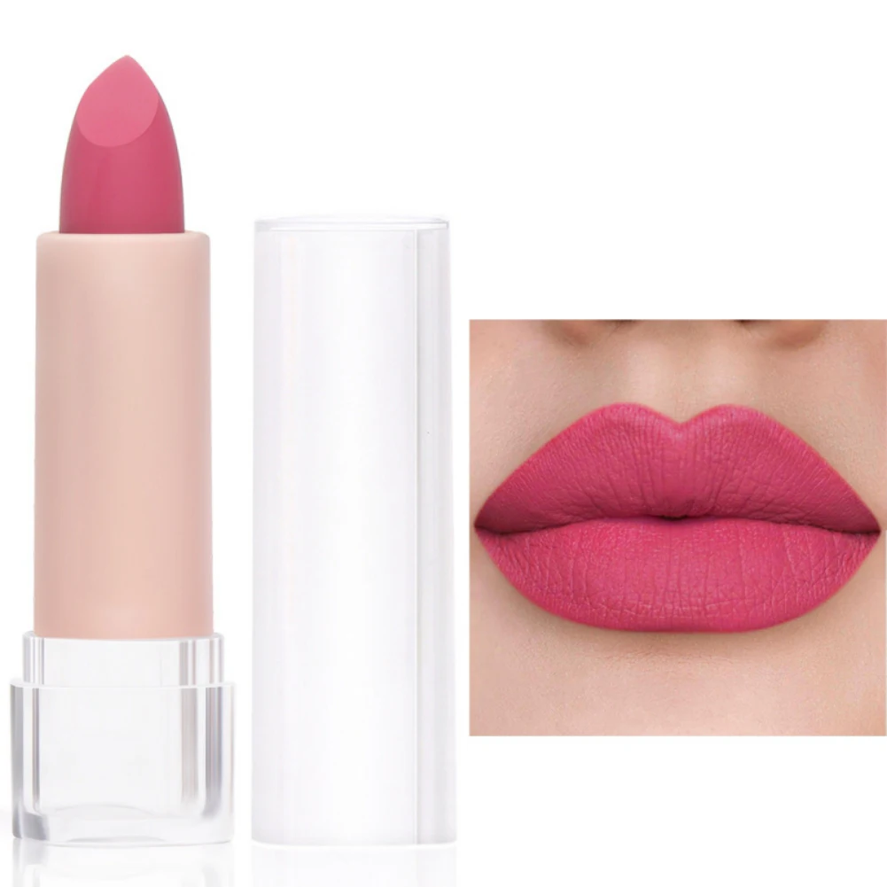 

New 15 Colors Matte Lipstick Moisturizing Lip Gloss Sexy Red Makeup Long Lasting Velvet Lipstick