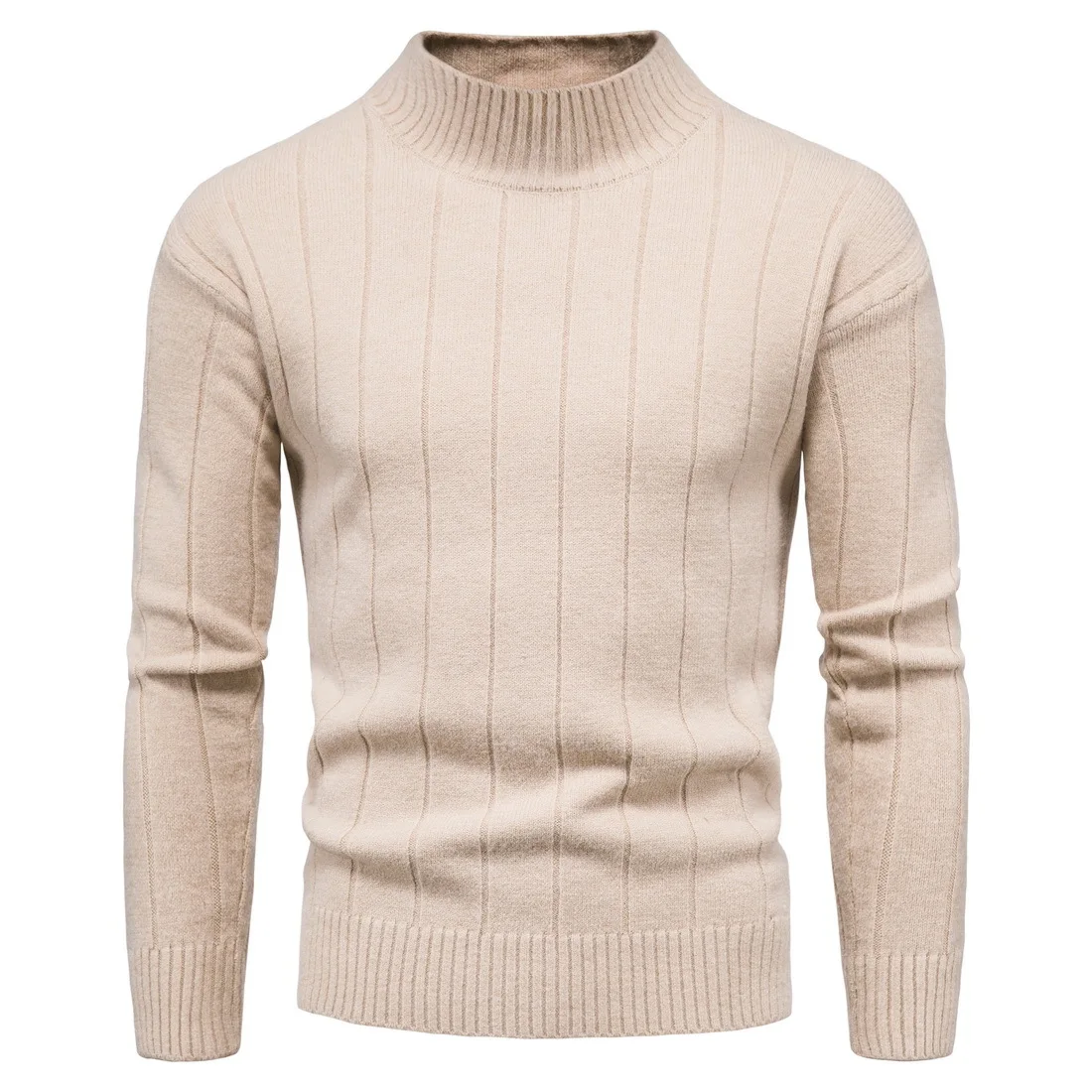 

2020 Men's Wool Sweater Male Half Turtleneck Pullovers Winter Solid Casual Bottoming Shirt Men Brand Clothing Sweaters