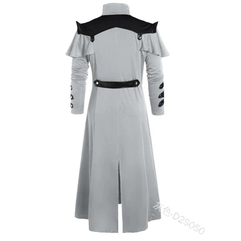 Костюм пиратский в стиле стимпанк для взрослых длинная винтажная куртка с