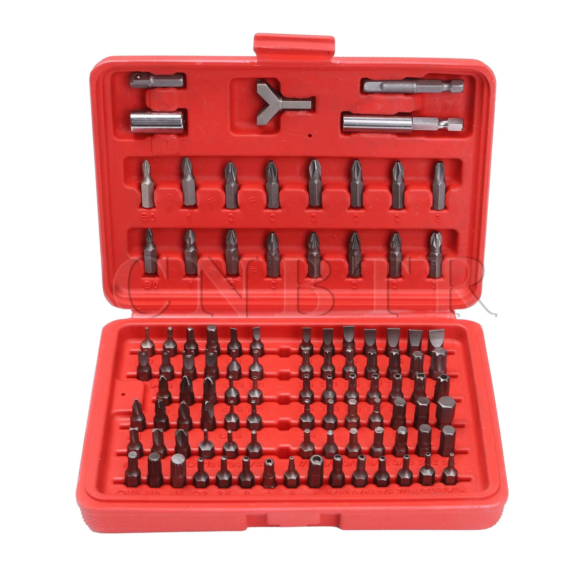 

Стальной шестигранный адаптер для отвертки CNBTR, 100 шт., аксессуары «сделай сам» с пластиковым чехлом