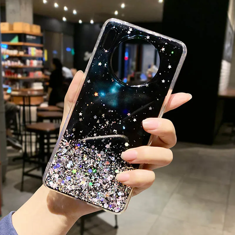 Shiny Star Silicone Case For Huawei Mate 30 20 P10 P20 P30 Pro P Smart honor V 10 Lite Nova 5 3i 3e 4e Glitter Cover | Мобильные