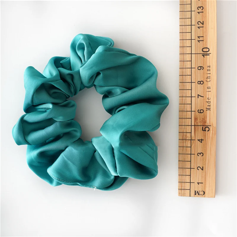 Женские милые атласные яркие цветные резинки для волос девочек аксессуары