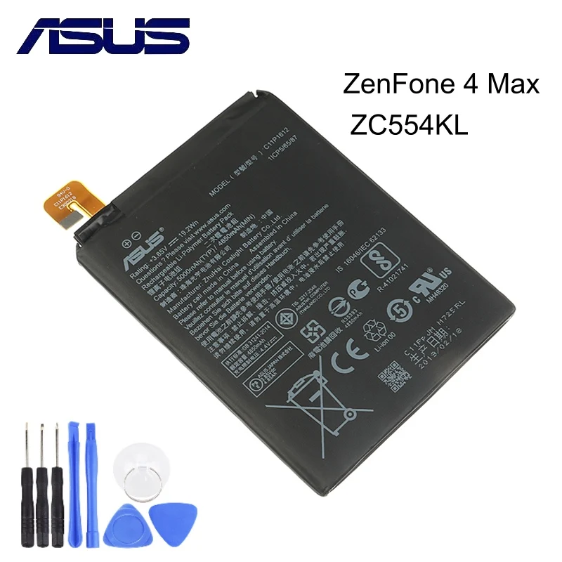 Оригинальный аккумулятор ASUS C11P1612 для Zenfone 4 Max pro plus ZC554KL X00ID 5 &quot5000 мАч|Аккумуляторы