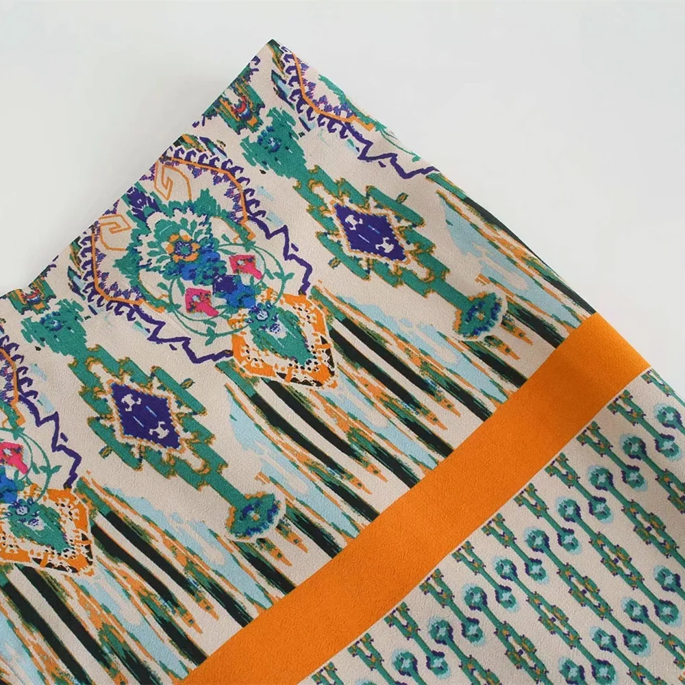 

Vintage Bohemian Long Sleeve Loose Kimono High Waist Belt Long Blouse Chic Casual Top Cout Holiday Clothes