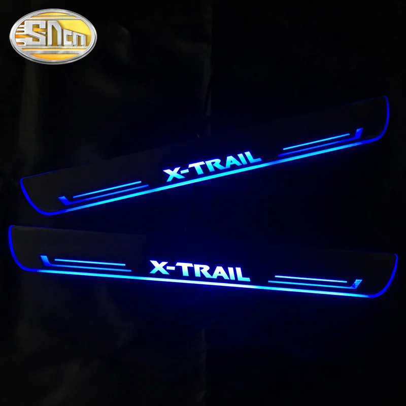 Световая педаль SNCN Автомобильный светодиодный дверной порог для Nissan X-trail T32 2013-2020
