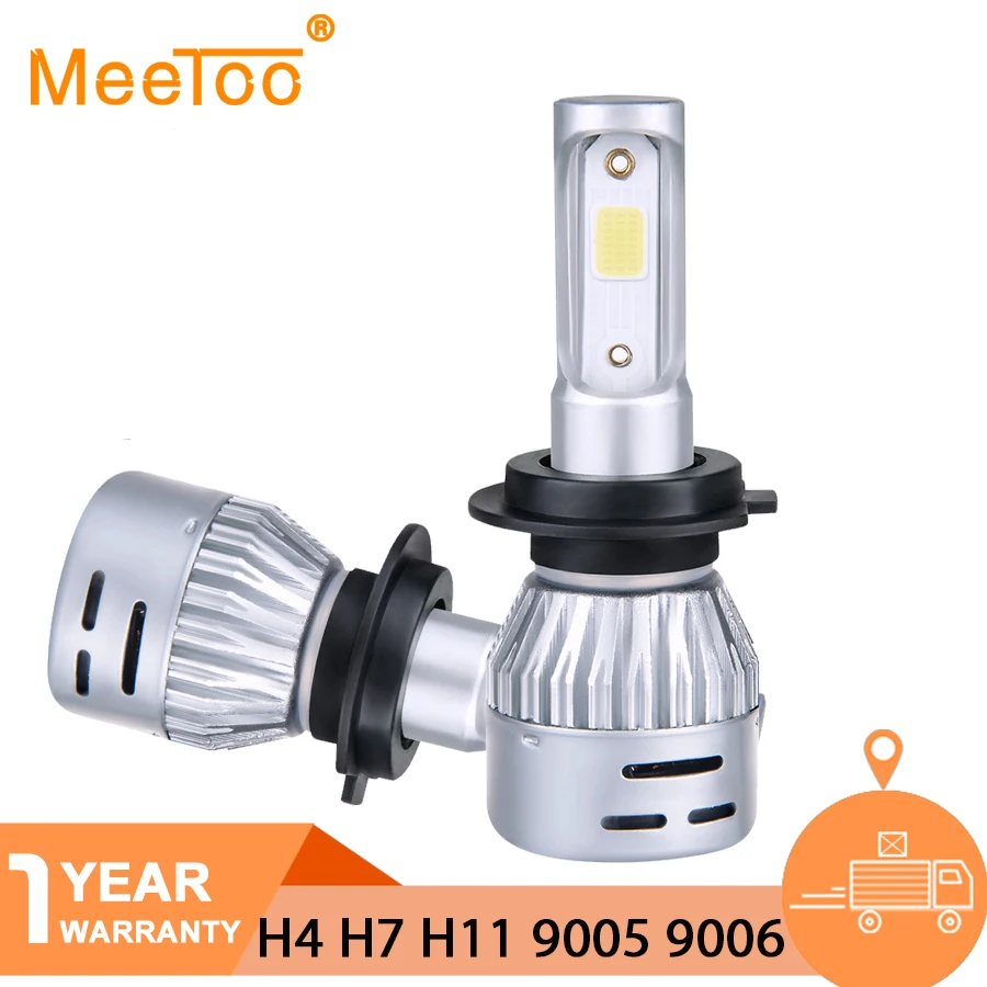 H4 светодиодный лампы H7 12V авто светодиодный фар 9005 HB3 9006 HB4 72 Вт светодиодный огни автомобиля мини лампы H1 H8 H9 H11 12000LM на основе технологии COB светодиодный Ламповые ленты для