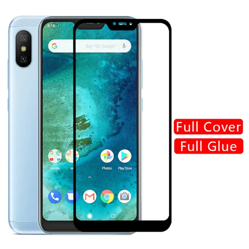 

Full Cover Safety Glass For xiaomi A2 lite MiA2 mi a2 light Tempered Glass on for xiomi a3 MiA3 Mi a3 lite light Smartphone Film