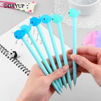 2 pcslot cute kawaii narwhal gel pen signature pen escolar papelaria school office supply promotional gift