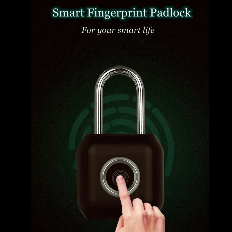 Умный маленький замок отпечатков пальцев с USB зарядкой электронный умный