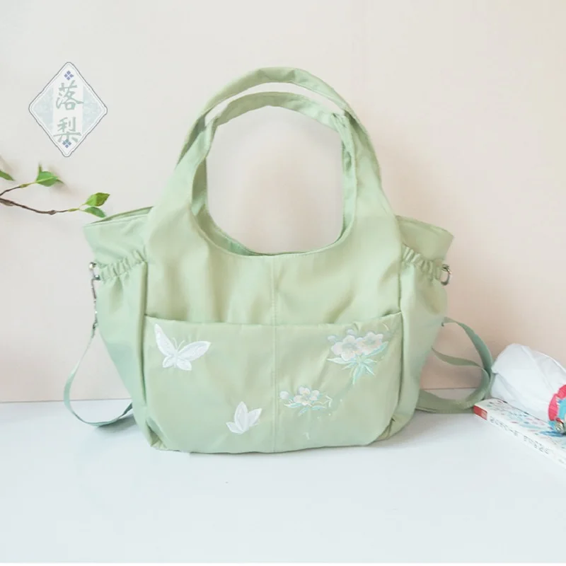 

Oxford Embroidery Floral Children School Shoulder Crossbody Book Bag Computer Pouch Bolsa Feminina Bolso Mujer for Girls