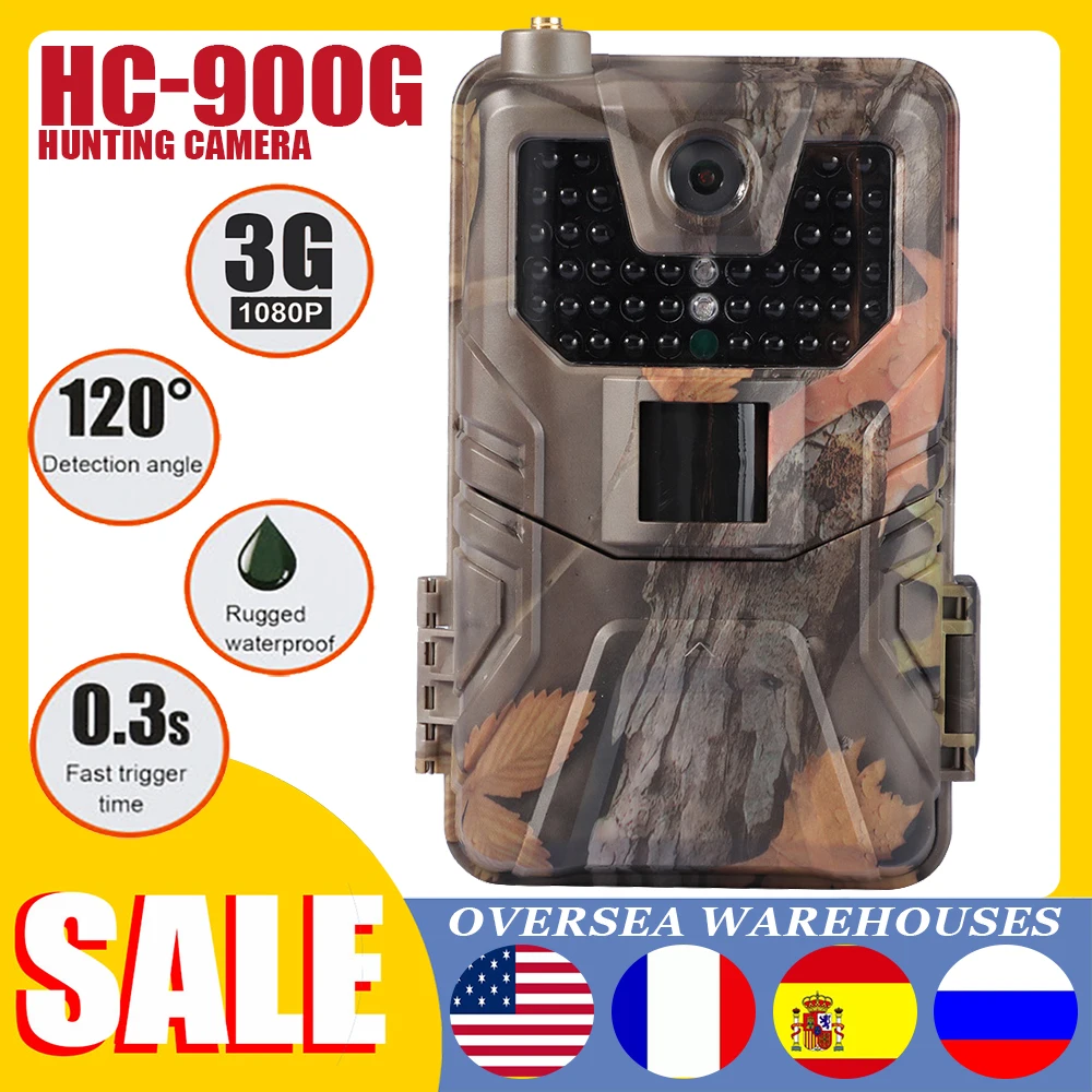 

3G Hunting Trail Camera HC900G 16MP 1080P Infrared Cameras Cellular Mobile Wildlife Wireless Cams With Night Vision PIR MMS SMS