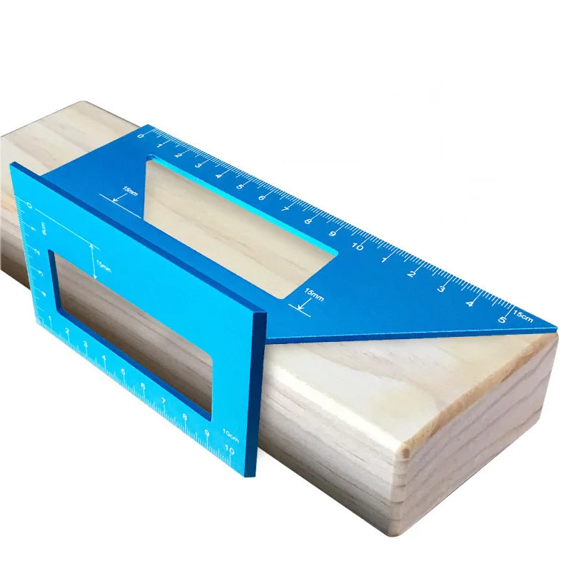 Многофункциональная квадратная линейка для деревообработки Т типа угломер 45