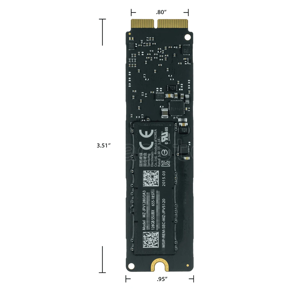 Новый MZ-JPV128S/0A4 SSD 128 ГБ для MacBook Air Pro Retina A1466 A1465 A1398 A1502 2015-2018 128G | Компьютеры и офис