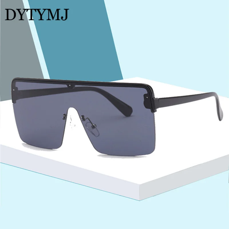 

DYTYMJ Square Oversized Sunglasses Women Luxury Brand Designer Sunglasses for Women Rimless Sun Glasses Gafas De Sol Mujer