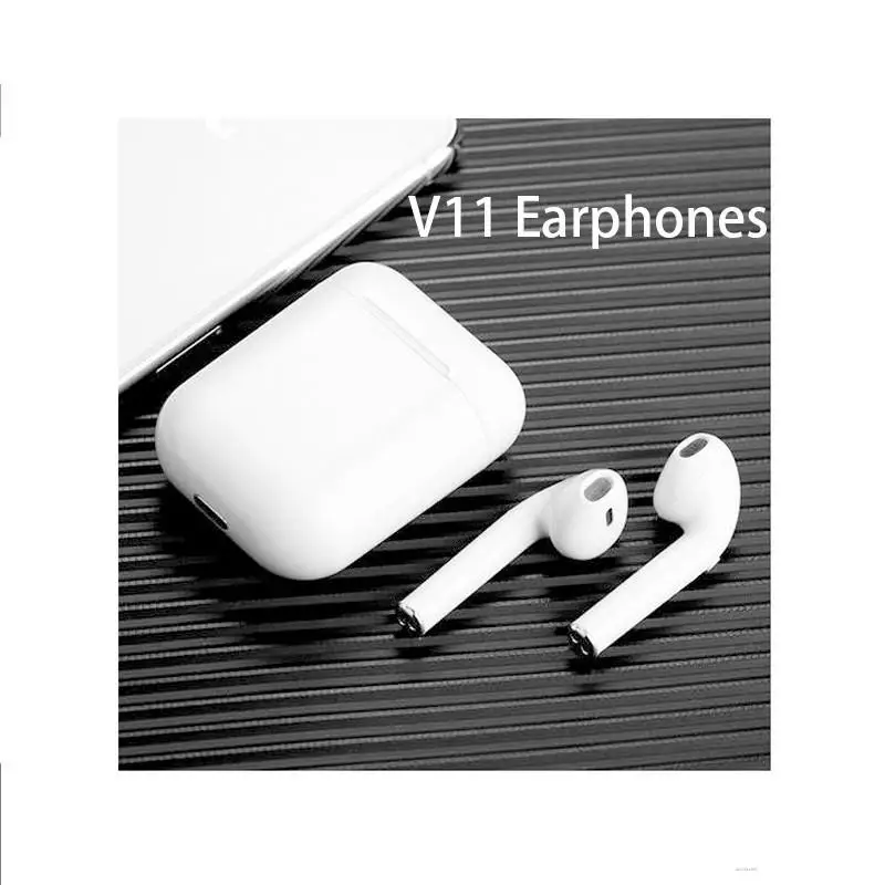 

V11 bluetooth headset 5.0 stereo sports wireless charging earbud headset