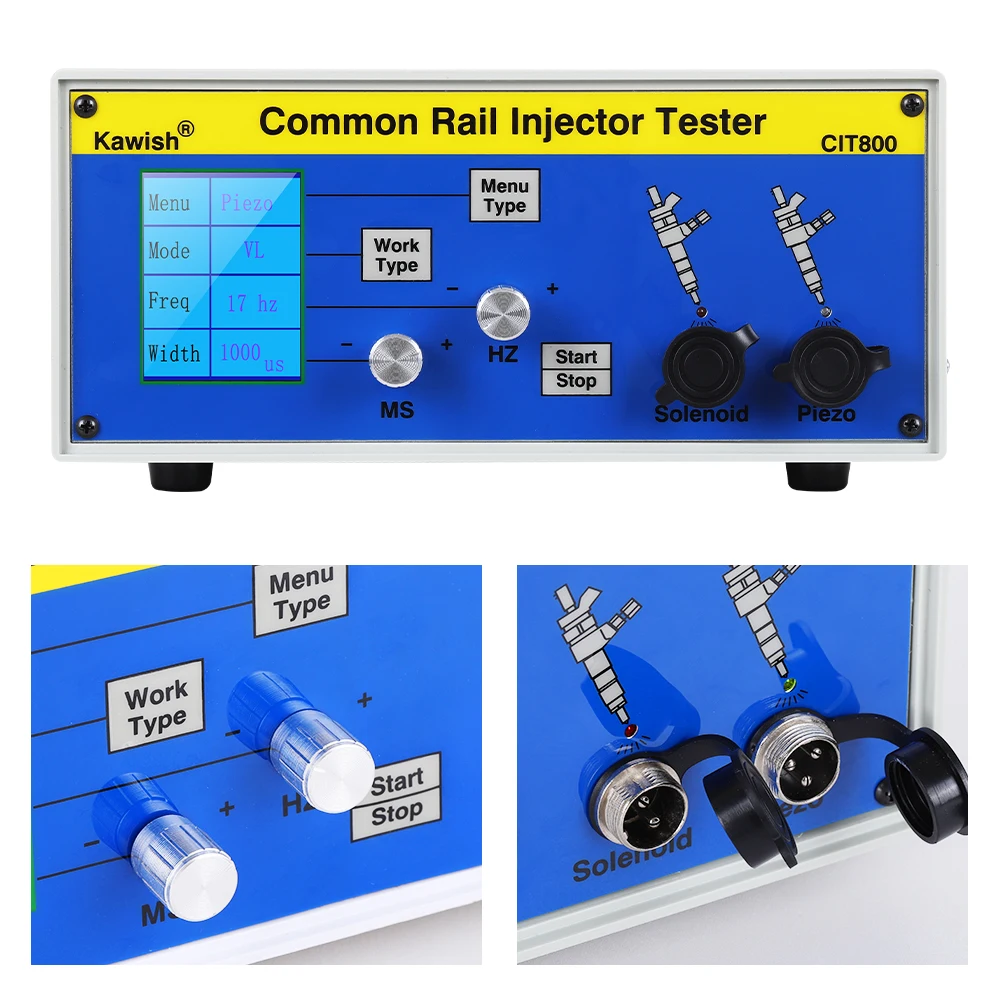 Kawish CIT800 Многофункциональный дизельный инжектор common rail Тестер дизельных пьезо