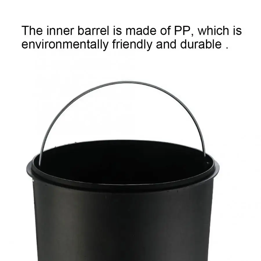 Мусорная корзина Бытовая ступенчатая мусорная из Нержавеющей Стали Ступенчатая