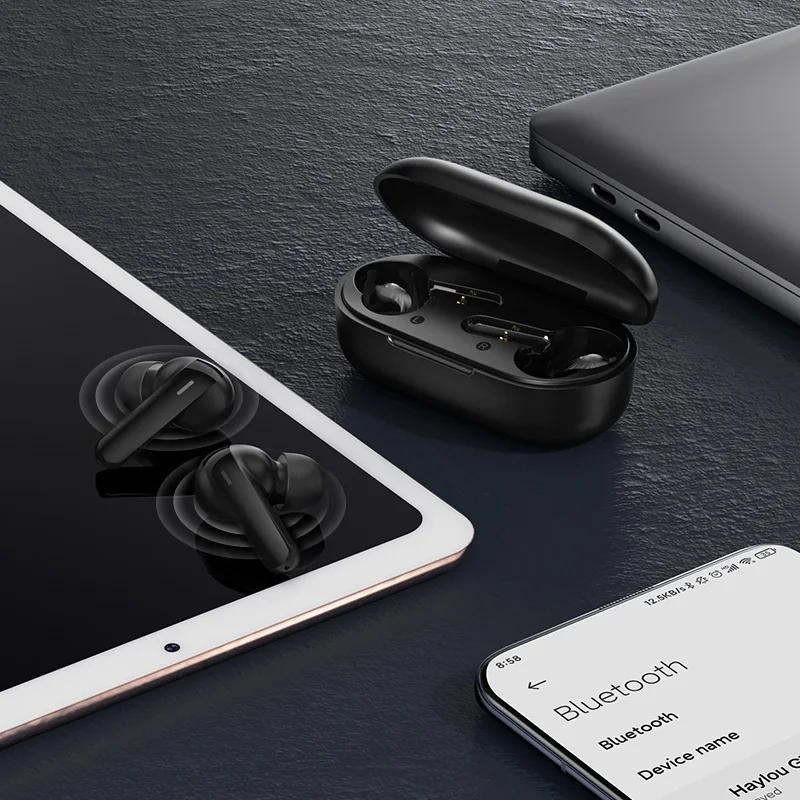 

Bluetooth 5.0 Earphones Noise Reduction earplug 28 hours Music Time Smart Touch Control Wireless Game Headphones for xiaomi ios