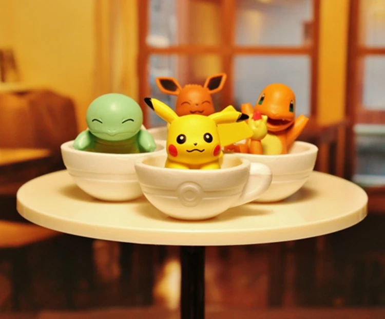 5 шт. Pocket monster Pokemon Capsule игрушки Pikachu Charmander Squirtle Bulbasaur экшн фигурки подарки для