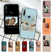 great art aesthetic van gogh mona lisa angel phone case for huawei honor 8 x 9 10 20 v 30 pro 10 20 lite view 7a 9lite play