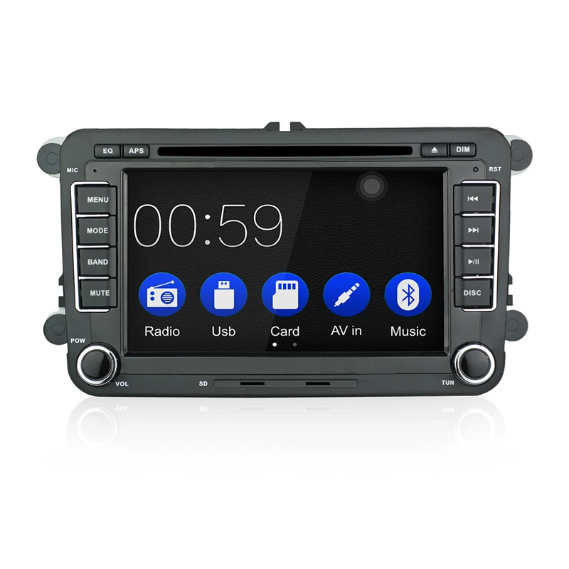 RM-DIVW70-D 2 Din Авто carplay автомобильный dvd-плеер gps Радио стерео для VW GOLF 6 Polo Bora JETTA B6 PASSAT Tiguan SKODA OCTAVIA Bluetooth телефон - Цвет: RM-DIVW70-D