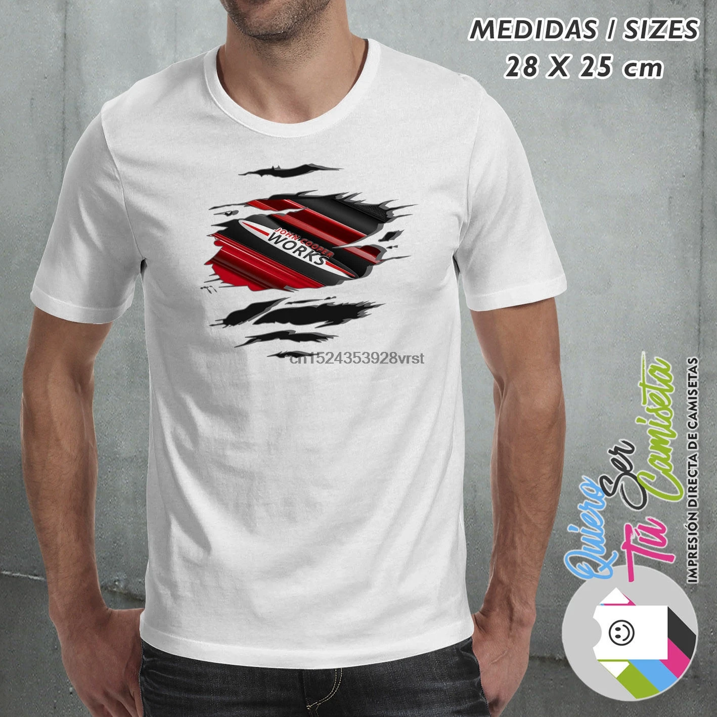 Новинка 2019 летняя крутая футболка мини с эффектом Джона Купера хлопковая - купить