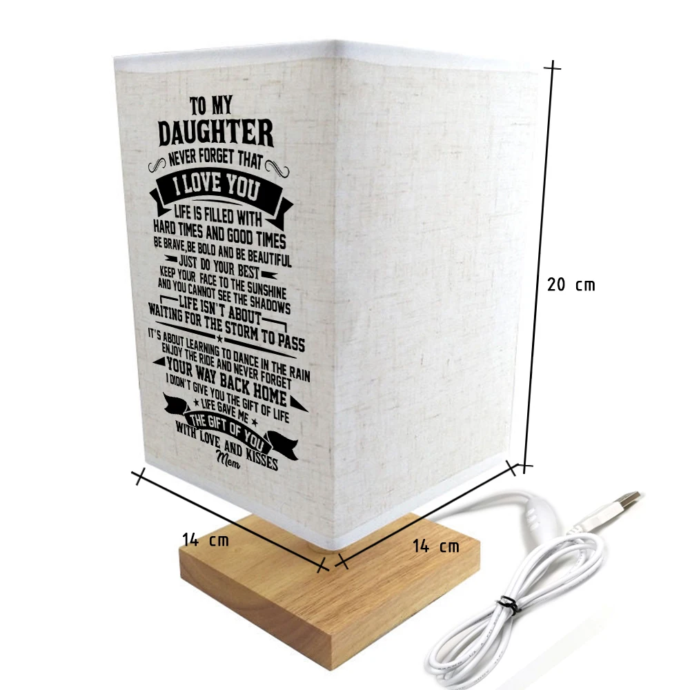 

Mom To My Daughter Never Forget That Booklight Reading lights With Love And Kisses