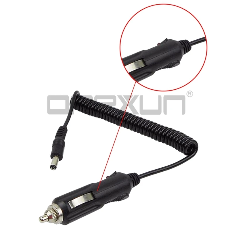 Car Charger Cable For Two-Way Baofeng Walkie Talkie UV-5R UV-5RE 5RA 82 3R Radio Cigarette Lighter Slot 12V DC Power Charge Cord | Мобильные