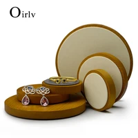 oirlv green solid wood jewelry tray necklace bracelet earrings watch tray jewelry counter set display stand jewelry storage rack