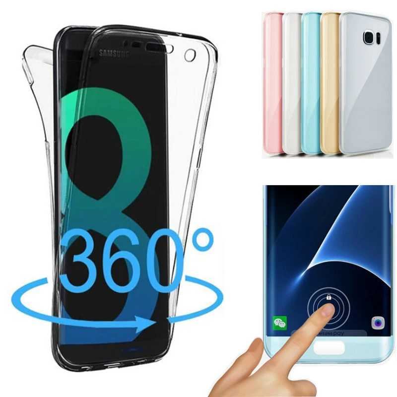Чехол с полным покрытием 360 градусов для Samsung Galaxy J2 J6 J4 S9 S8 A6 A8 Plus 2018 S6 S7 Edge A3 A5 A7 J1 J3 J5