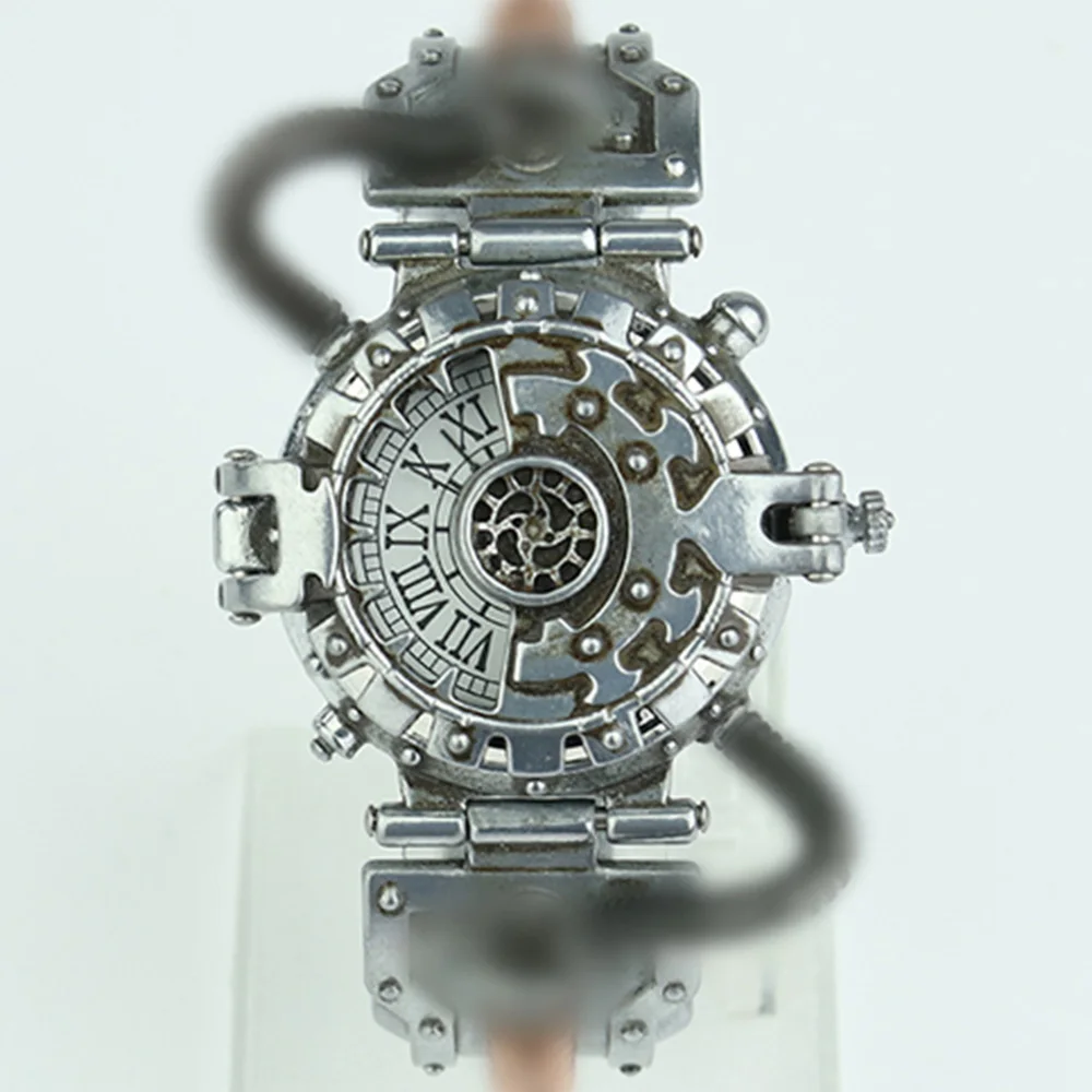 

Rosetic Men Watches 2020 Luxury Brand Vintage Steampunk Gothic Mens Quartz Watch Stainless Steel Flip Case Designer Wrist Watch
