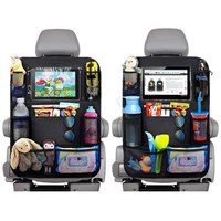 waterproof vehicle storage sundries bag car seat back protector cover for children baby kick mat protect bag k1kc