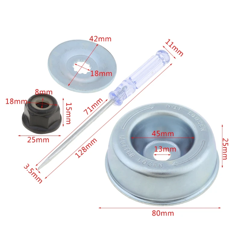 

Gardening Machine Lawnmower Stihl Blade Adapter Attachment Maintenance Washer Kit Replacement for Stihl String Trimmers Brush Cu