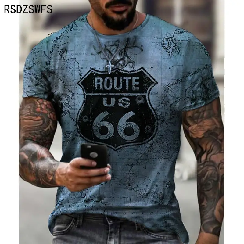 Футболка мужская с коротким рукавом и принтом размеры до 5XL | Мужская одежда
