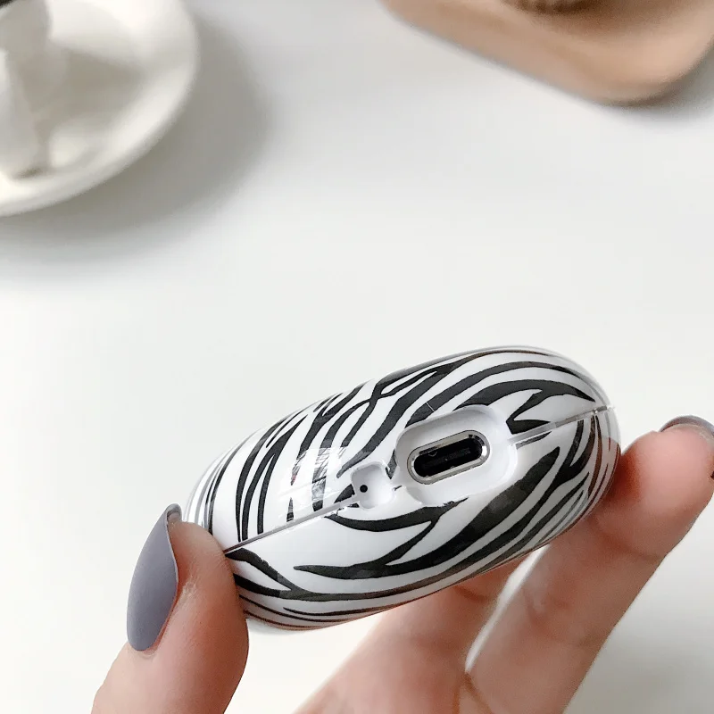 

fashion Leopard print Zebra pattern Case For Huawei Freebuds 3 Wireless Charging Bags Protective Cover For Freebuds 3 Case gift