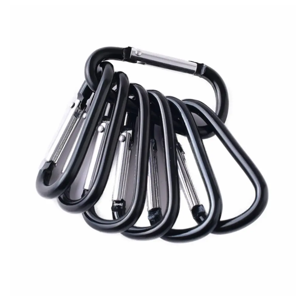 

Outdoor Carabiner D-shaped Bold Metal Travel Kit Camping Aluminum Survival Gear Mountaineering Hooks