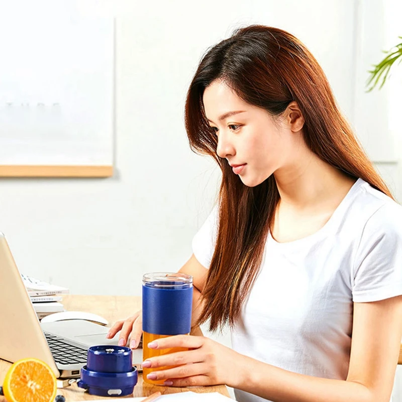 

Portable Blender, Cordless Personal Blender Juicer, Mini Mixer, Waterproof Smoothie Blender with Usb Rechargeable,300Ml, Home, O