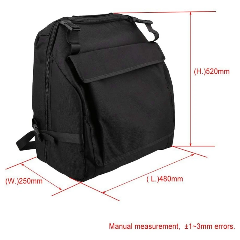 Черный чехол из ткани Оксфорд гармошка сумка для хранения 48 басов гармошкой |