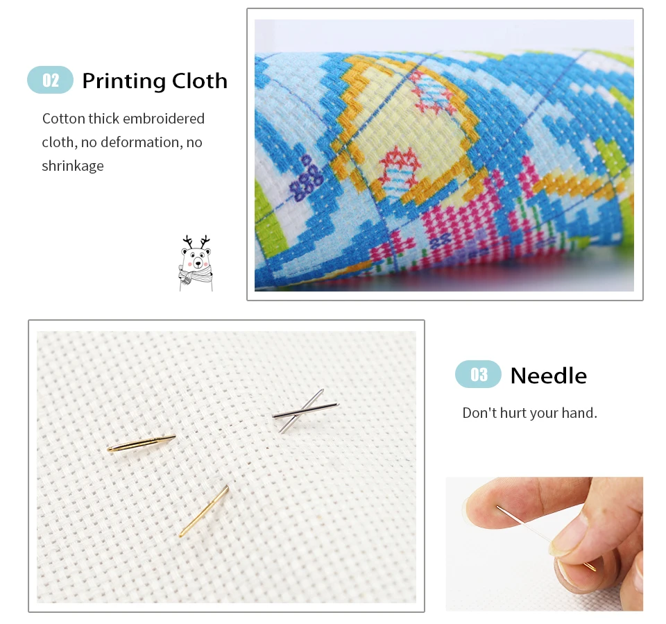 Joy Sunday Набор для вышивания крестиком набор рукоделия любовь поцелуй в закате