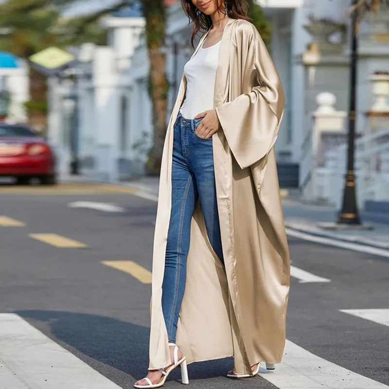 Кафтан марокканская абайя с рукавом летучая мышь женское кимоно из Дубая